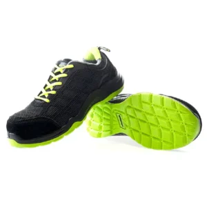 MARIO, zapato S1P deportivo negro-verde metal free